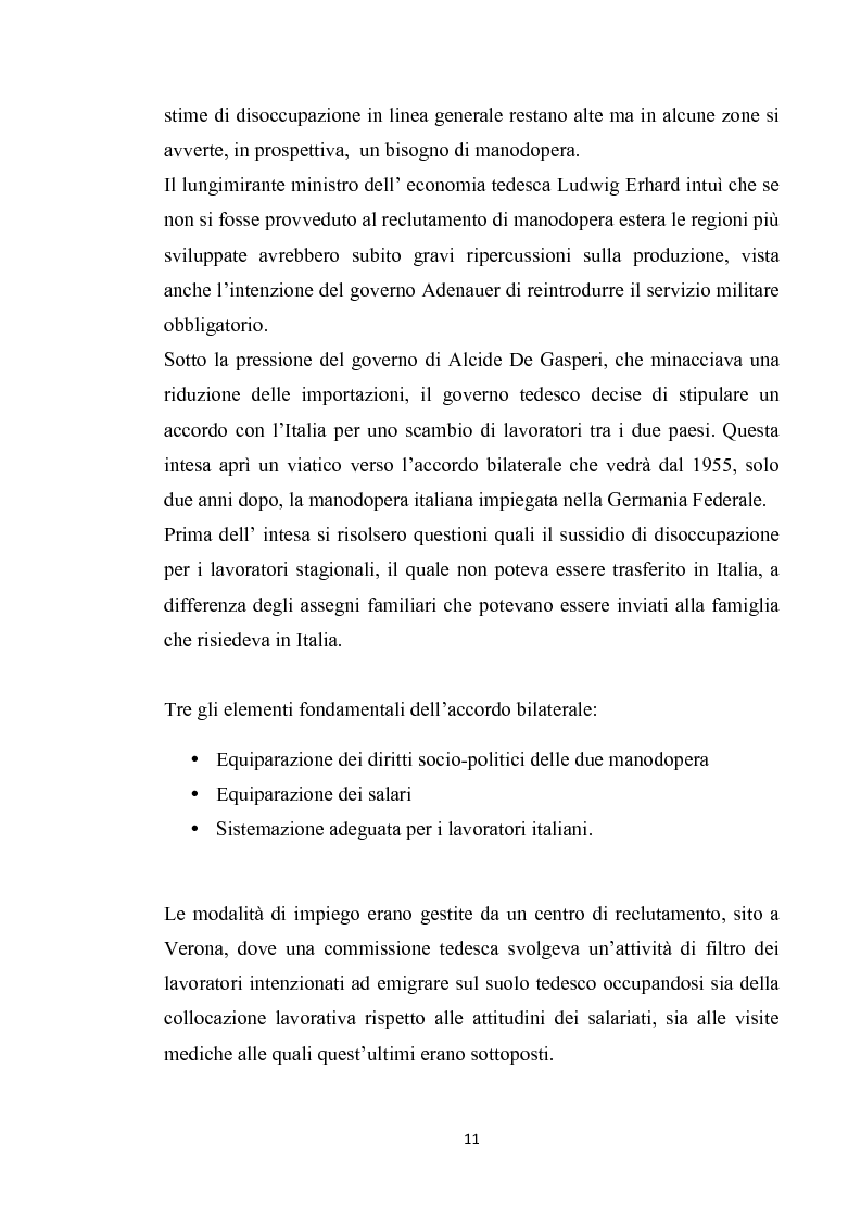Anteprima della tesi: Integrazione del migrante italiano in Germania ieri ed oggi. Destinazione Monaco di Baviera, Pagina 8