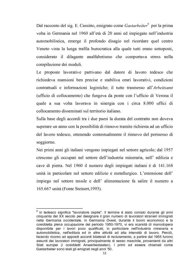 Anteprima della tesi: Integrazione del migrante italiano in Germania ieri ed oggi. Destinazione Monaco di Baviera, Pagina 9
