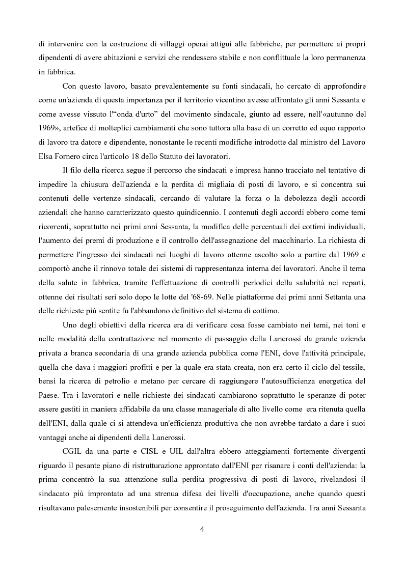 Anteprima della tesi: Sindacati e Partecipazioni statali. Il caso Lanerossi-ENI (1959-1973), Pagina 3