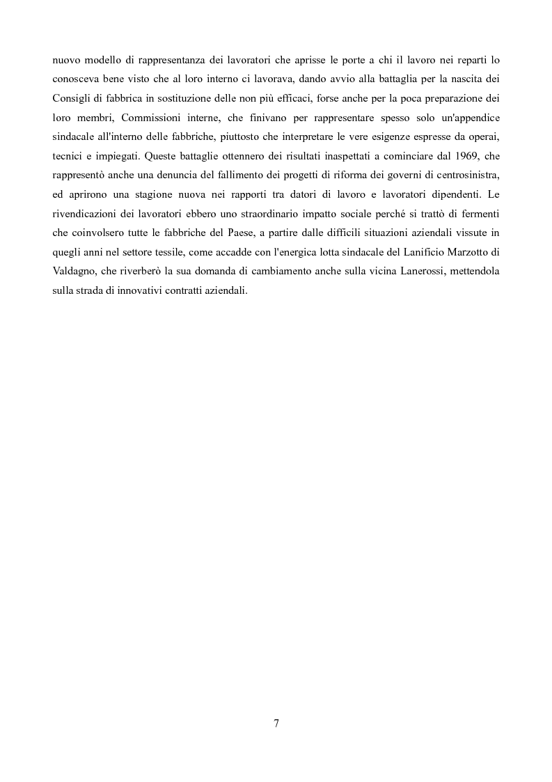 Anteprima della tesi: Sindacati e Partecipazioni statali. Il caso Lanerossi-ENI (1959-1973), Pagina 6