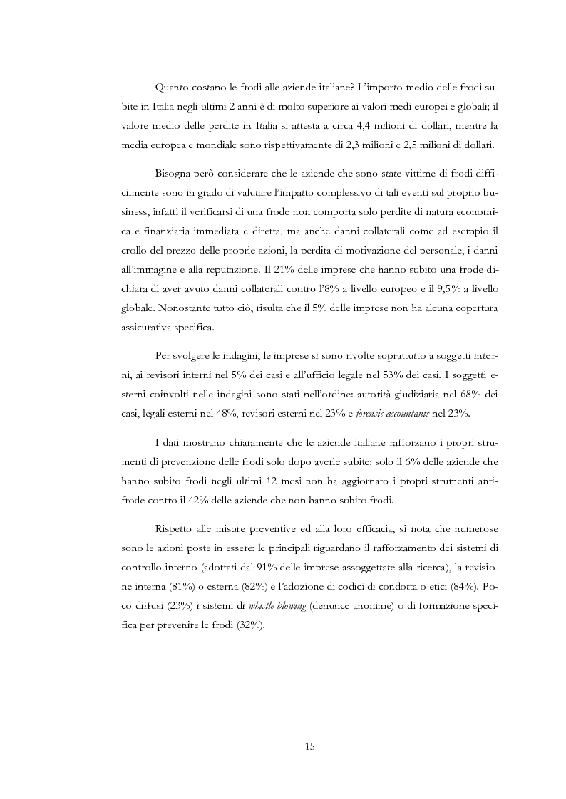 Anteprima della tesi: Il rischio di frode nelle realtà bancarie: presidi di controllo interno ed approccio di revisione
, Pagina 10