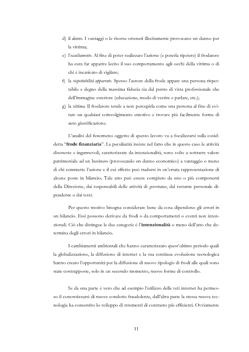 Anteprima della tesi: Il rischio di frode nelle realtà bancarie: presidi di controllo interno ed approccio di revisione
, Pagina 6