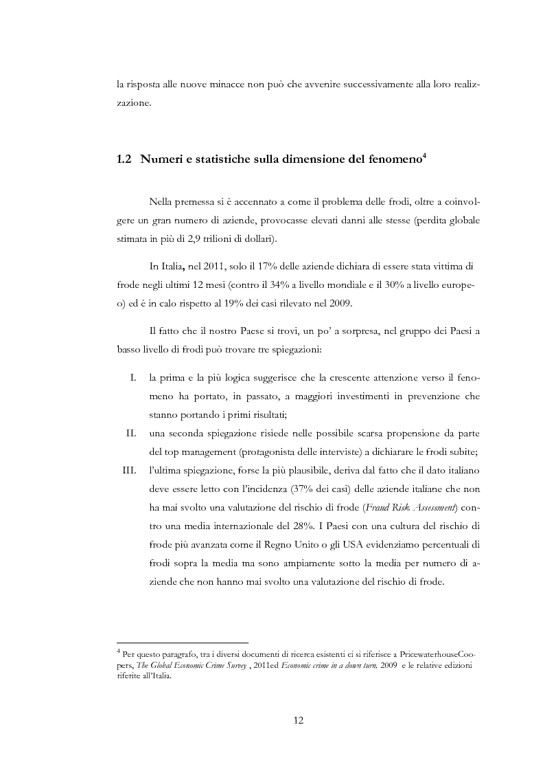 Anteprima della tesi: Il rischio di frode nelle realtà bancarie: presidi di controllo interno ed approccio di revisione
, Pagina 7