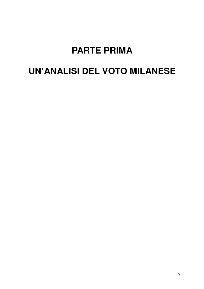 Anteprima della tesi: Milano 2011-Italia 2013. Verso la fine della Seconda Repubblica?, Pagina 4