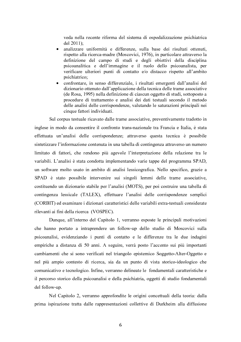 Anteprima della tesi: ''La psicoanalisi, la sua immagine e il suo pubblico'', cinquant'anni dopo. Indagine empirica sulle rappresentazioni sociali della psicoanalisi tramite lo strumento delle trame associative., Pagina 4