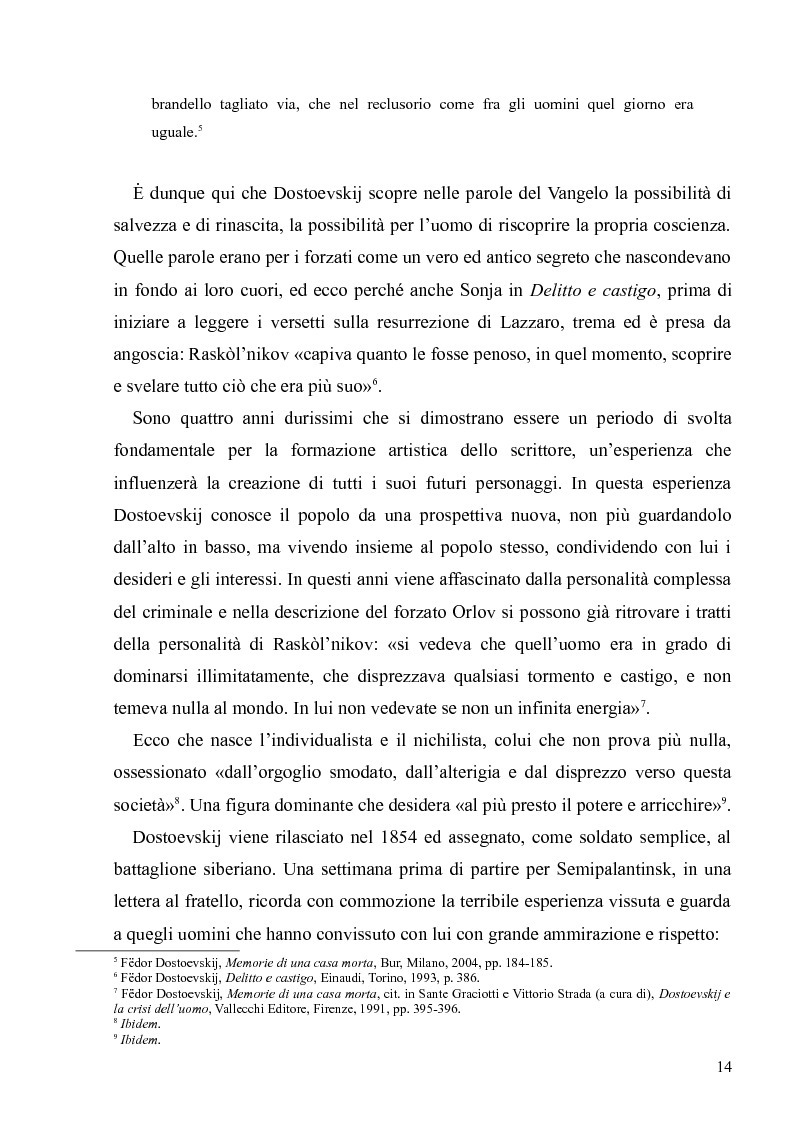 Anteprima della tesi: Dostoevskij a teatro: le messinscene di "Delitto e castigo" dalla Francia all'Italia, Pagina 14