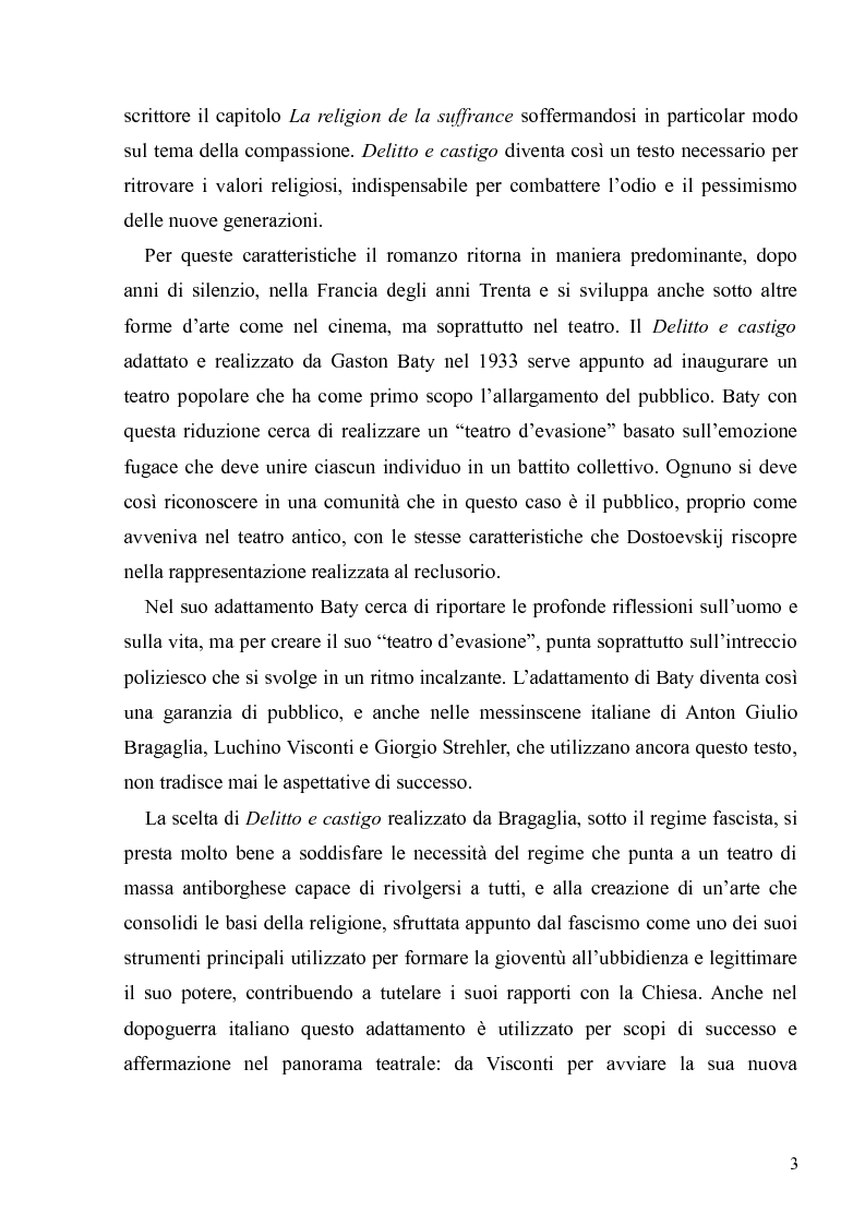 Anteprima della tesi: Dostoevskij a teatro: le messinscene di "Delitto e castigo" dalla Francia all'Italia, Pagina 3