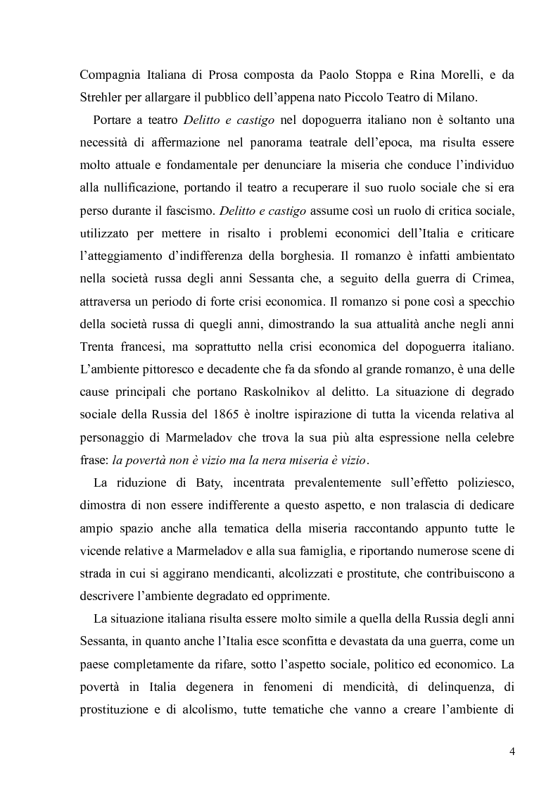 Anteprima della tesi: Dostoevskij a teatro: le messinscene di "Delitto e castigo" dalla Francia all'Italia, Pagina 4