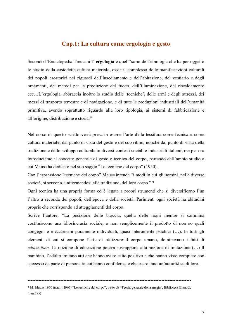 Anteprima della tesi: L'arte della tessitura: dimensione antropologica tra passato e presente, Pagina 3
