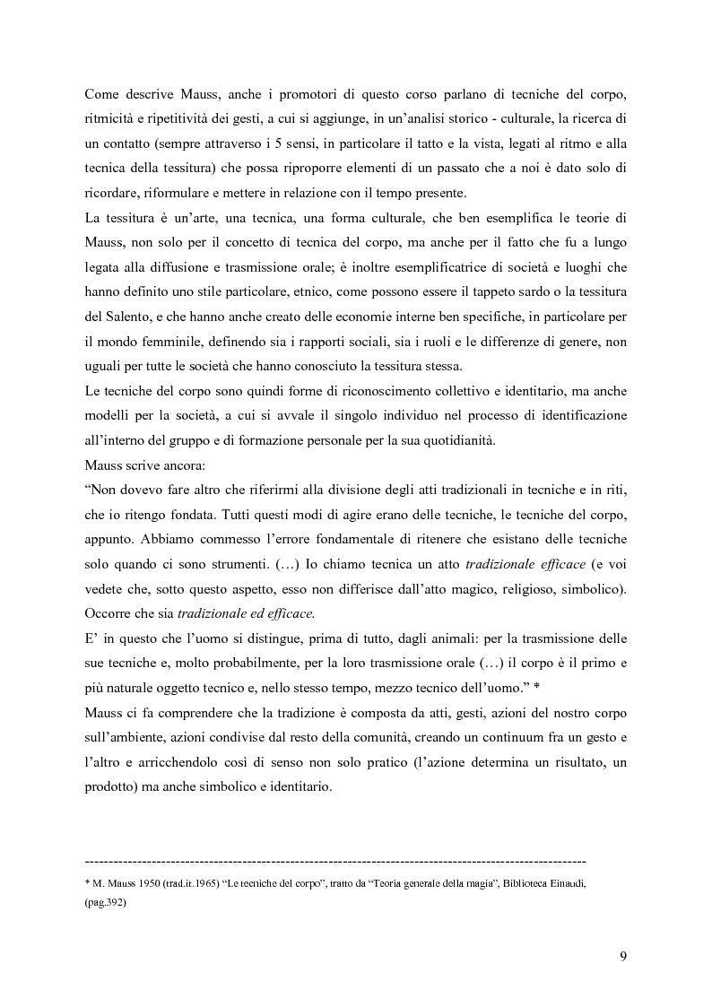 Anteprima della tesi: L'arte della tessitura: dimensione antropologica tra passato e presente, Pagina 5