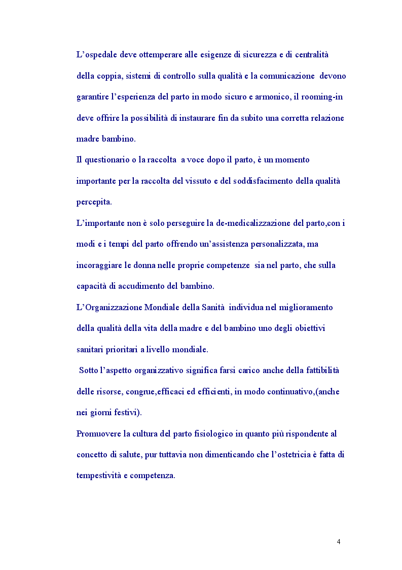 Anteprima della tesi: Assistenza al Parto Personalizzata, Pagina 3
