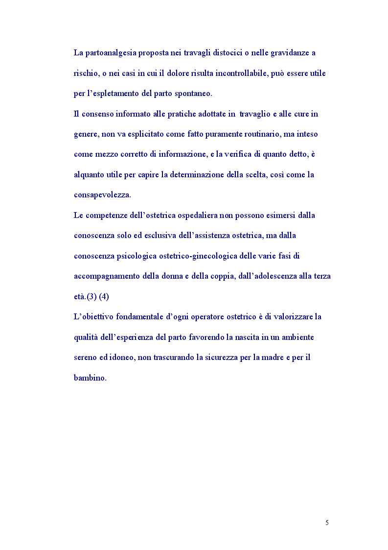 Anteprima della tesi: Assistenza al Parto Personalizzata, Pagina 4