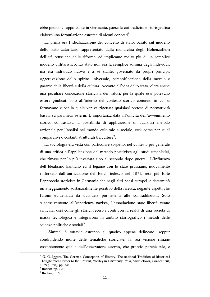 Anteprima della tesi: La Geschichtsphilosophie di Georg Simmel: un inquadramento storico-biografico, Pagina 10