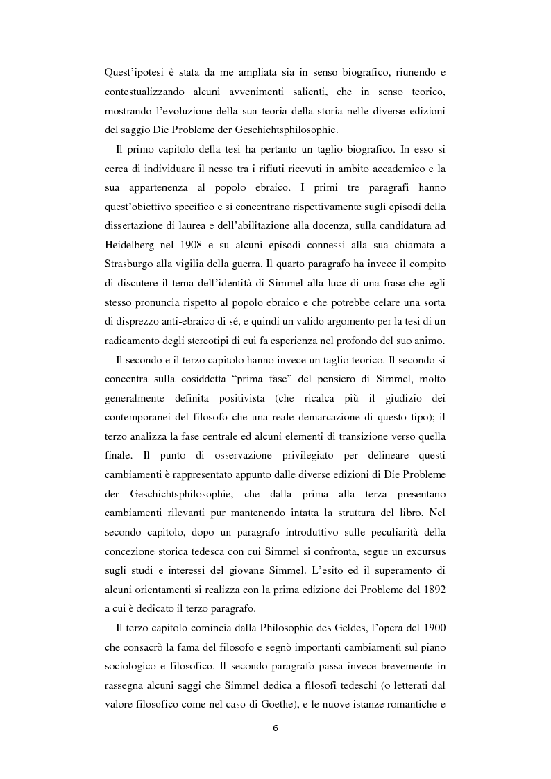 Anteprima della tesi: La Geschichtsphilosophie di Georg Simmel: un inquadramento storico-biografico, Pagina 5