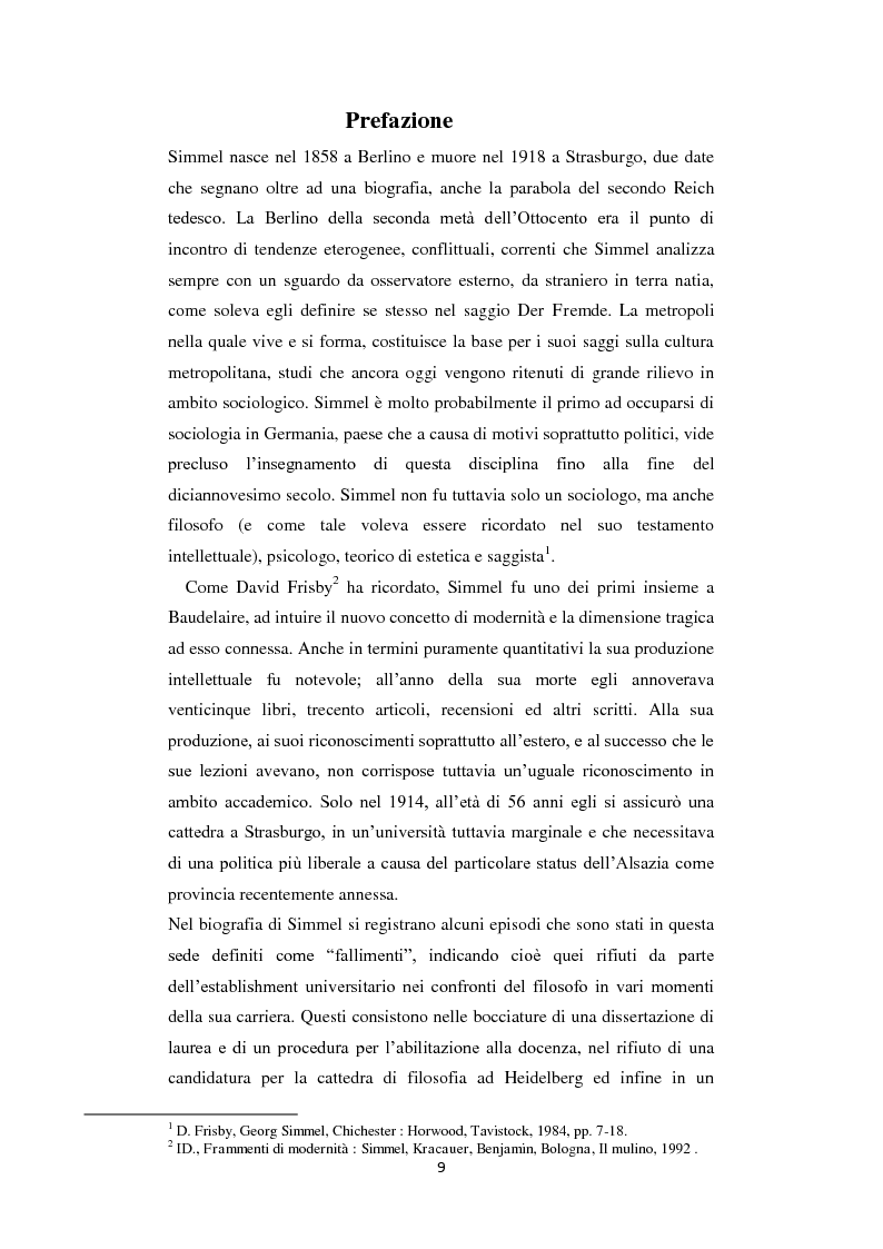 Anteprima della tesi: La Geschichtsphilosophie di Georg Simmel: un inquadramento storico-biografico, Pagina 8