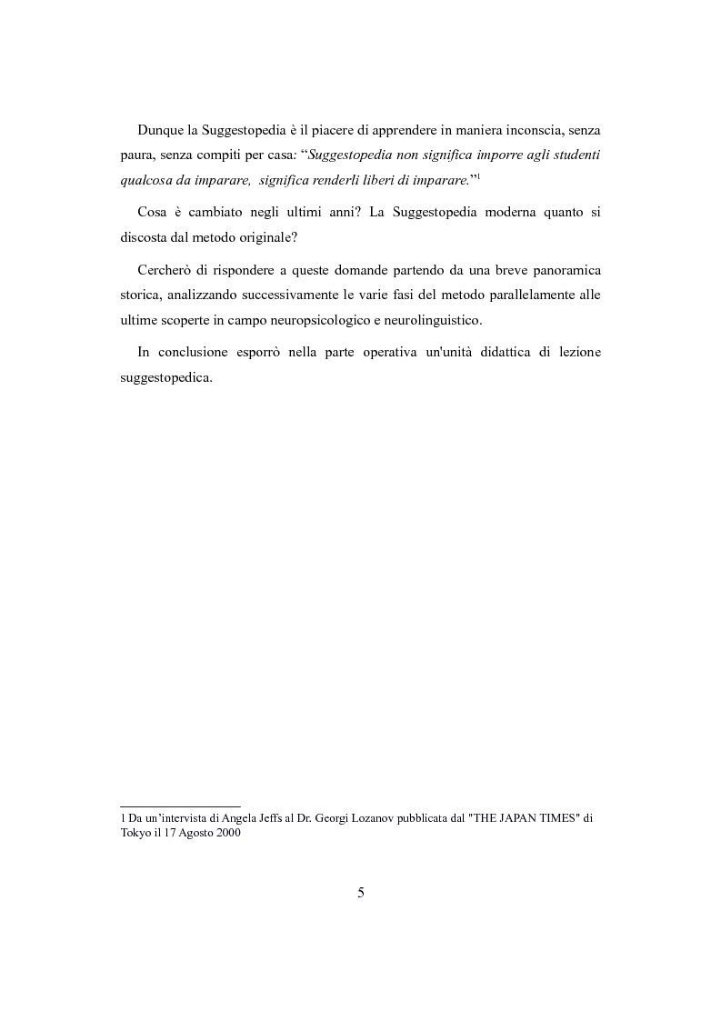 Anteprima della tesi: Suggestopedia classica e moderna, Pagina 3