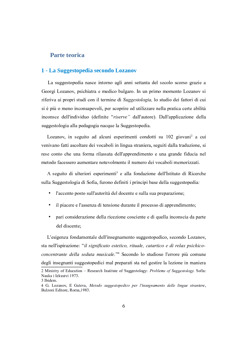 Anteprima della tesi: Suggestopedia classica e moderna, Pagina 4