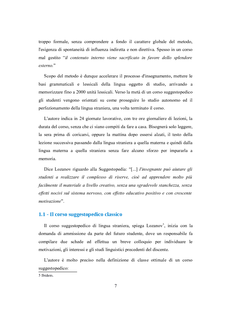 Anteprima della tesi: Suggestopedia classica e moderna, Pagina 5