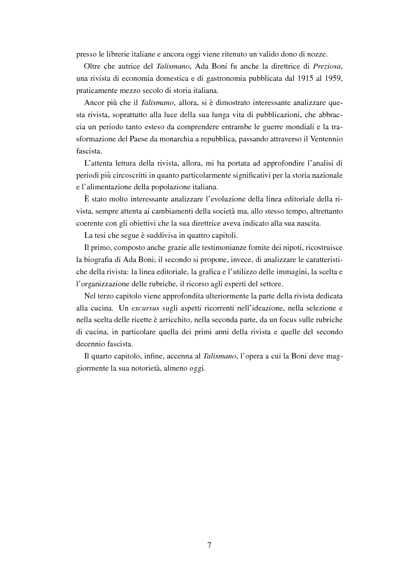 Anteprima della tesi: Ada Boni e la sua rivista ''Preziosa''. Rivista di economia domestica per signore (1915-1959), Pagina 4