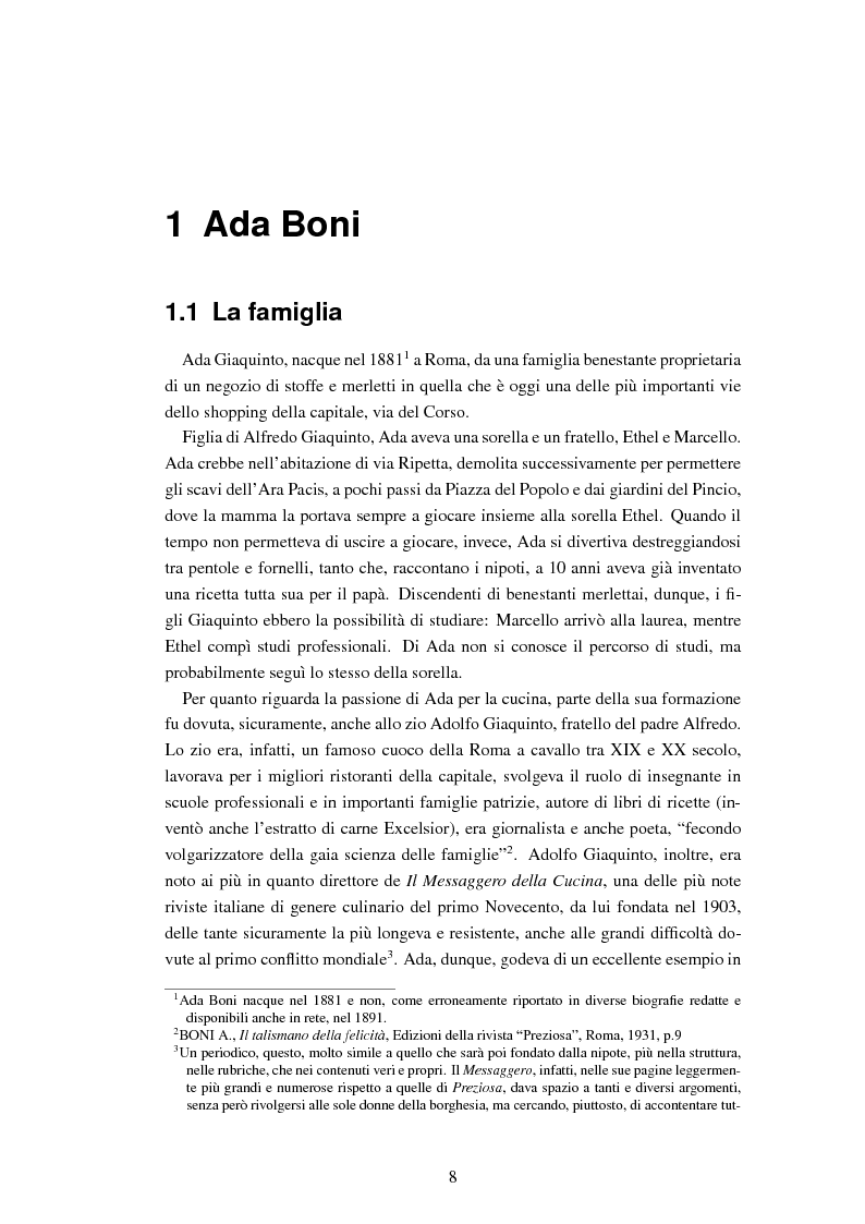 Anteprima della tesi: Ada Boni e la sua rivista ''Preziosa''. Rivista di economia domestica per signore (1915-1959), Pagina 5