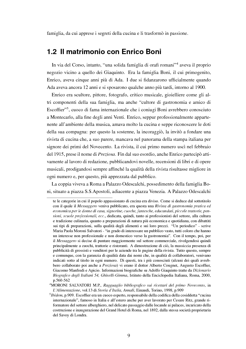 Anteprima della tesi: Ada Boni e la sua rivista ''Preziosa''. Rivista di economia domestica per signore (1915-1959), Pagina 6