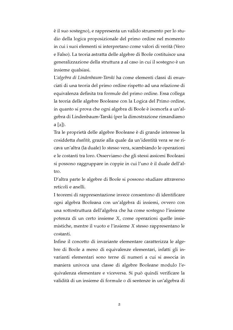 Anteprima della tesi: La Congettura di Vaught per le algebre di Boole e le MV-algebre, Pagina 3