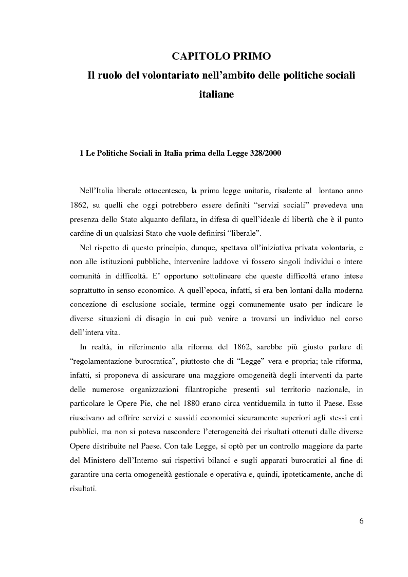 Anteprima della tesi: Trent'anni dopo Basaglia. Disagio psichico e volontariato sociale, Pagina 5