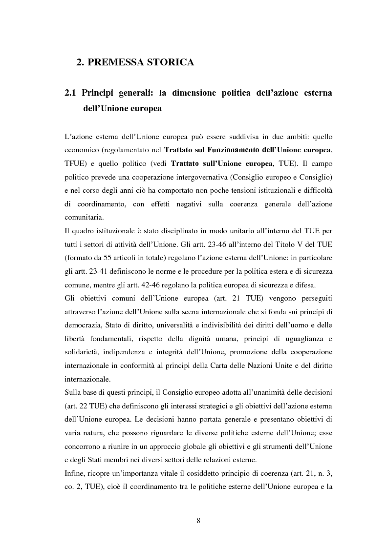 Anteprima della tesi: La politica estera e di sicurezza comune dell'Unione europea e il caso Libia, Pagina 5