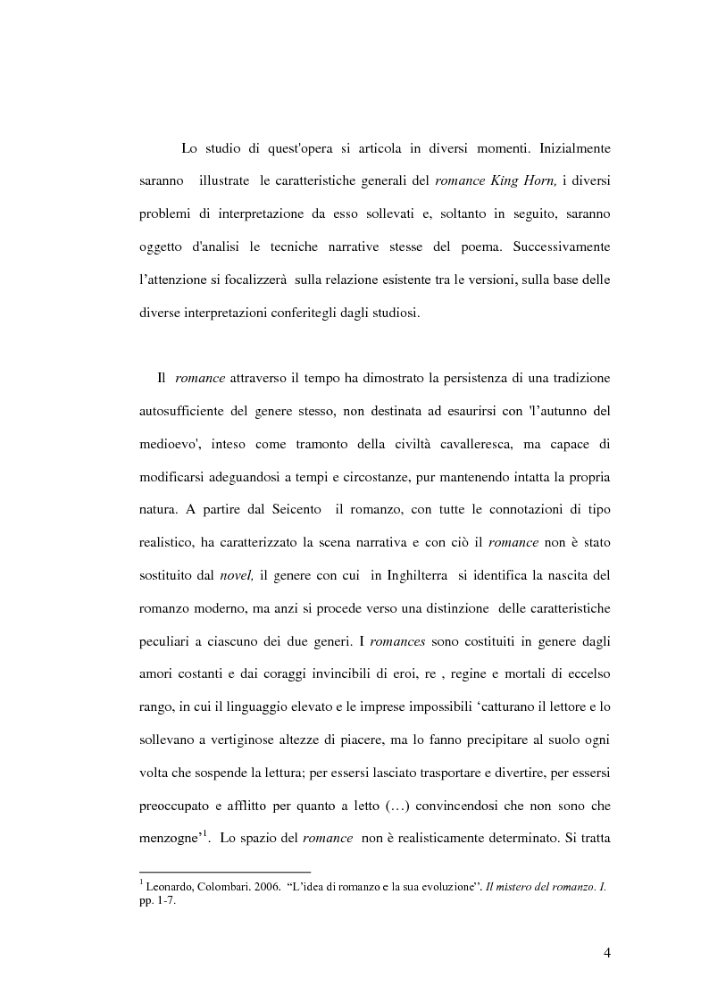 Anteprima della tesi: King Horn: alba del romanzo inglese, Pagina 4