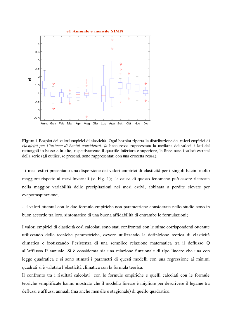 Anteprima della tesi: Analisi dell’elasticità climatica per i bacini appenninici dell’Emilia Romagna, Pagina 4