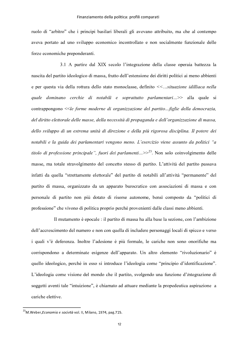 Anteprima della tesi: Finanziamento della politica : profili comparati, Pagina 13