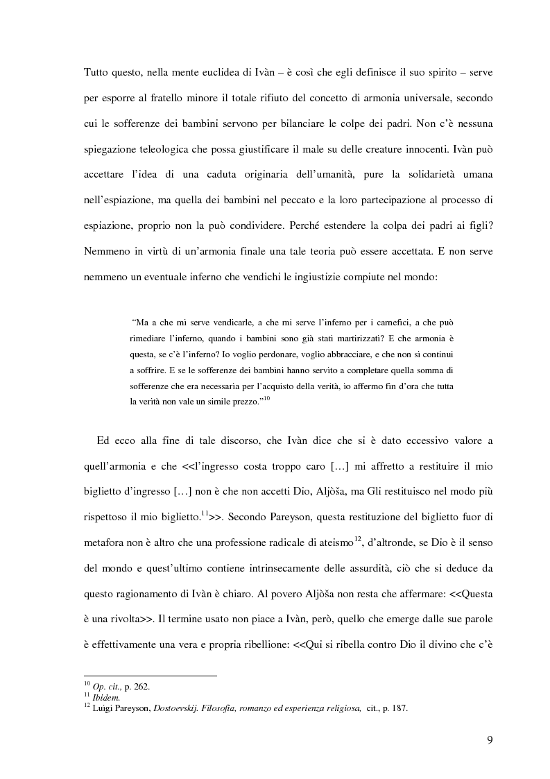 Anteprima della tesi: La Leggenda del Grande Inquisitore e la questione ontologica della libertà, Pagina 8