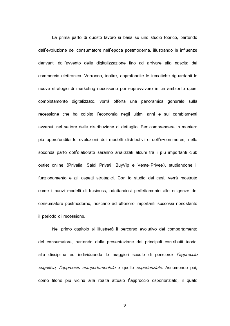 Anteprima della tesi: Nuove forme di commercio elettronico: i temporary outlet online, Pagina 4