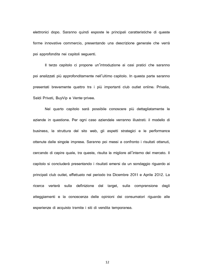 Anteprima della tesi: Nuove forme di commercio elettronico: i temporary outlet online, Pagina 7