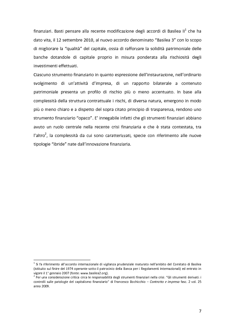 Anteprima della tesi: Gli strumenti finanziari nel bilancio bancario: principali tipologie e trattamento contabile, Pagina 8