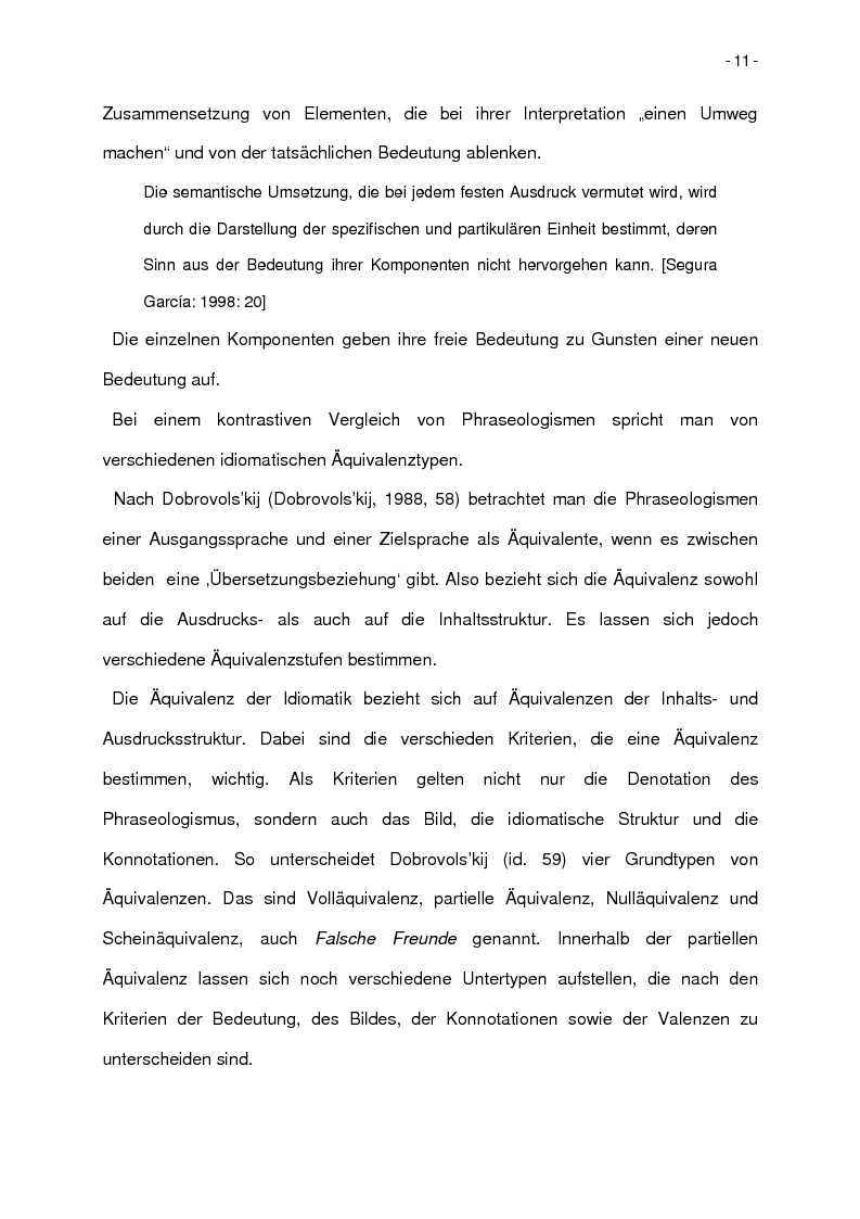 Anteprima della tesi: Korpusbasierte kontrastive Analyse von spanischen und italienischen Phraseologismen, Pagina 8