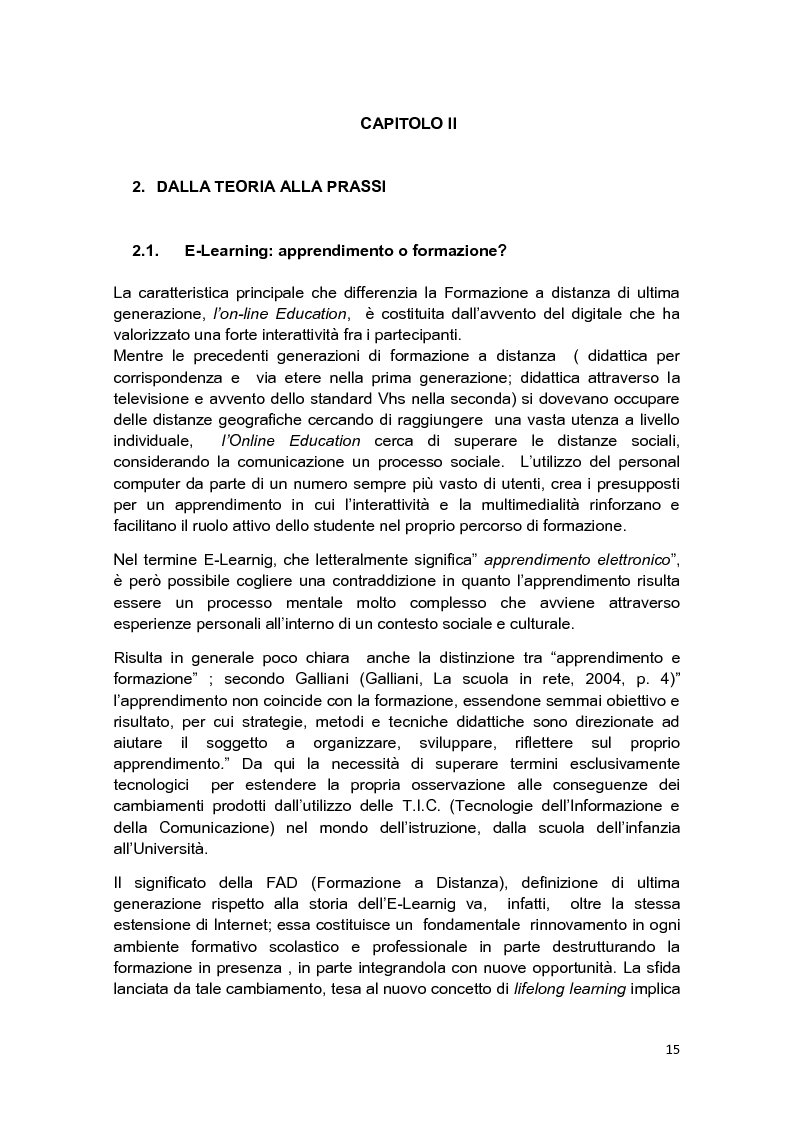 Anteprima della tesi: E-Tutor:una figura di riferimento nell'apprendimento online - attraverso la rappresentazione degli studenti, Pagina 11