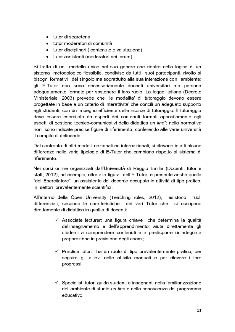 Anteprima della tesi: E-Tutor:una figura di riferimento nell'apprendimento online - attraverso la rappresentazione degli studenti, Pagina 7