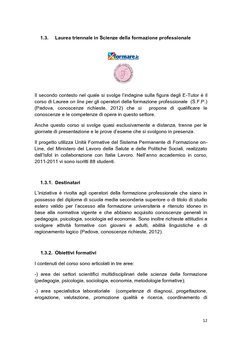 Anteprima della tesi: E-Tutor:una figura di riferimento nell'apprendimento online - attraverso la rappresentazione degli studenti, Pagina 8