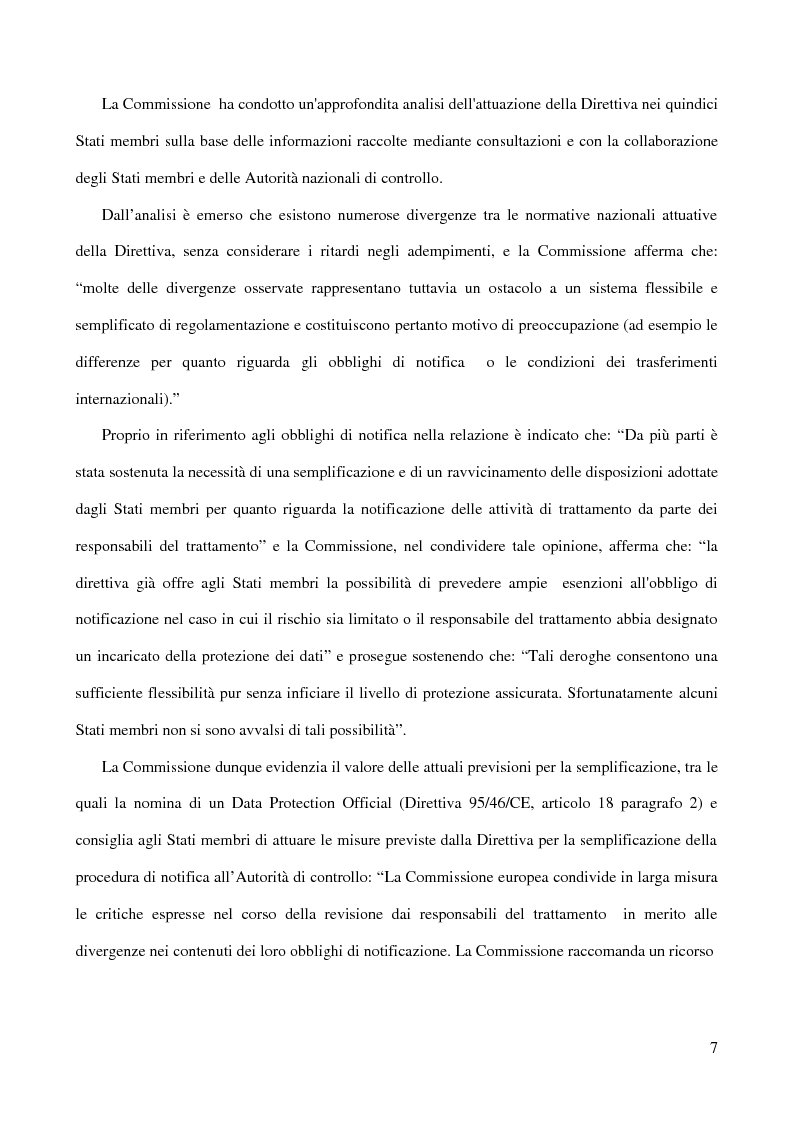 Anteprima della tesi: La figura del Data Protection Officer nel quadro giuridico europeo sulla protezione dei dati personali, Pagina 8