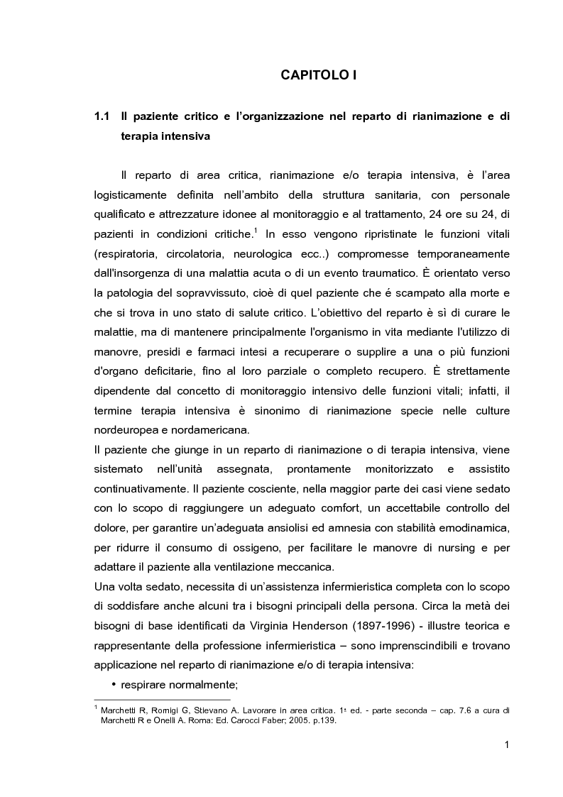 Anteprima della tesi: Problematiche di nursing nel paziente critico ventilato artificialmente in posizione prona, Pagina 4