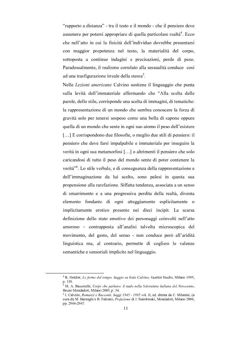 Anteprima della tesi: Scrittura (e lettura) del desiderio. Gli Incipit di ''Se una notte d'Inverno un Viaggiatore'' di Italo Calvino., Pagina 7