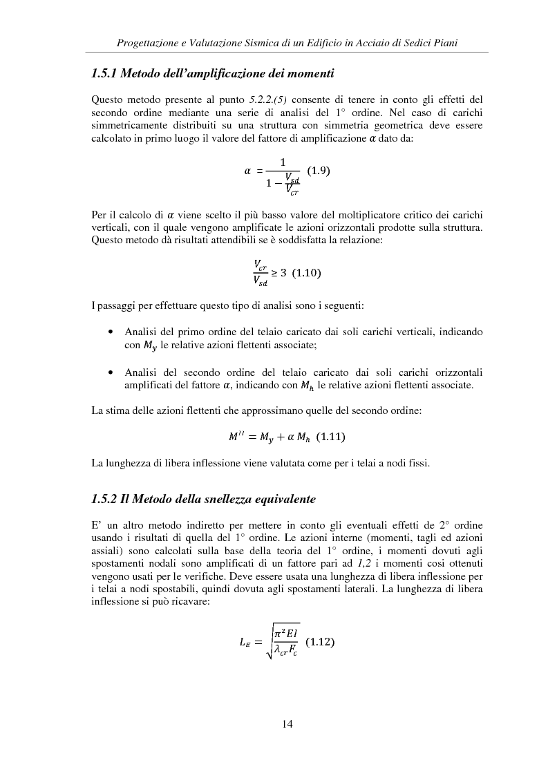 Anteprima della tesi: Progettazione e valutazione sismica di un edificio in acciaio di sedici piani, Pagina 12