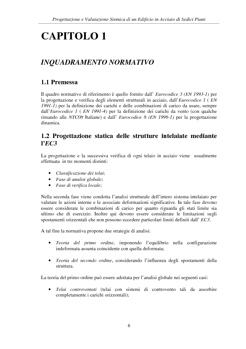 Anteprima della tesi: Progettazione e valutazione sismica di un edificio in acciaio di sedici piani, Pagina 4