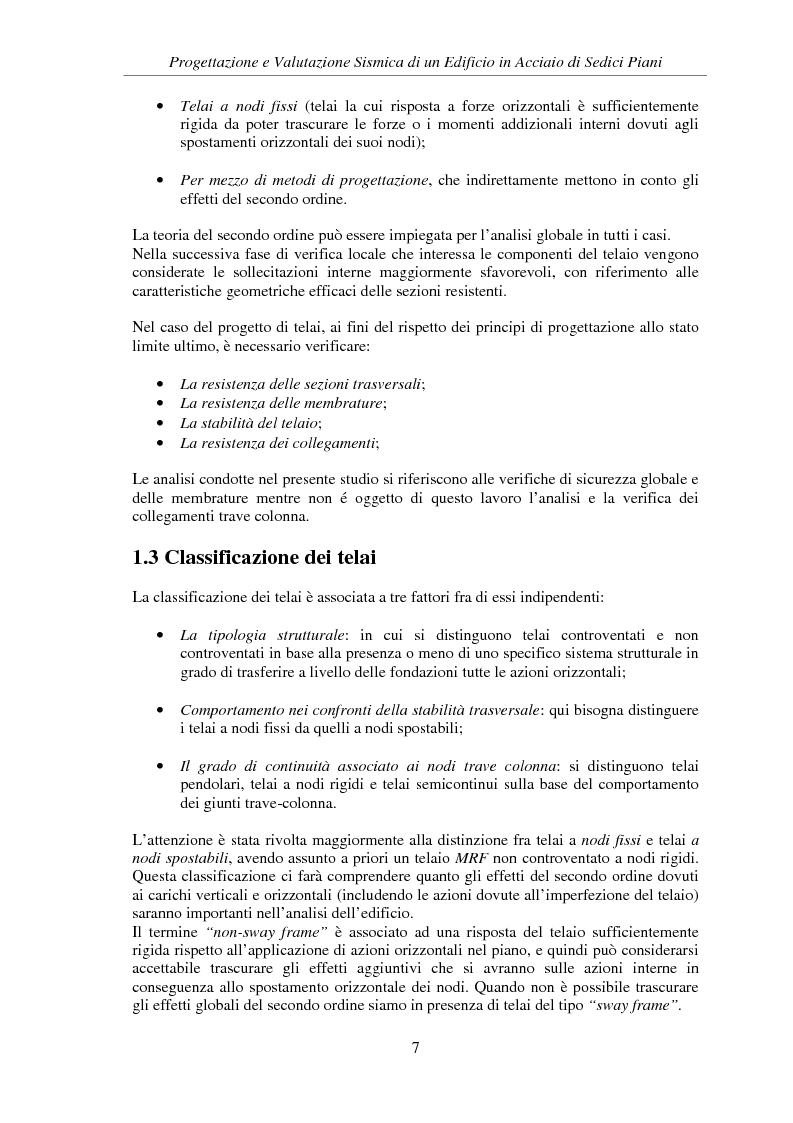 Anteprima della tesi: Progettazione e valutazione sismica di un edificio in acciaio di sedici piani, Pagina 5