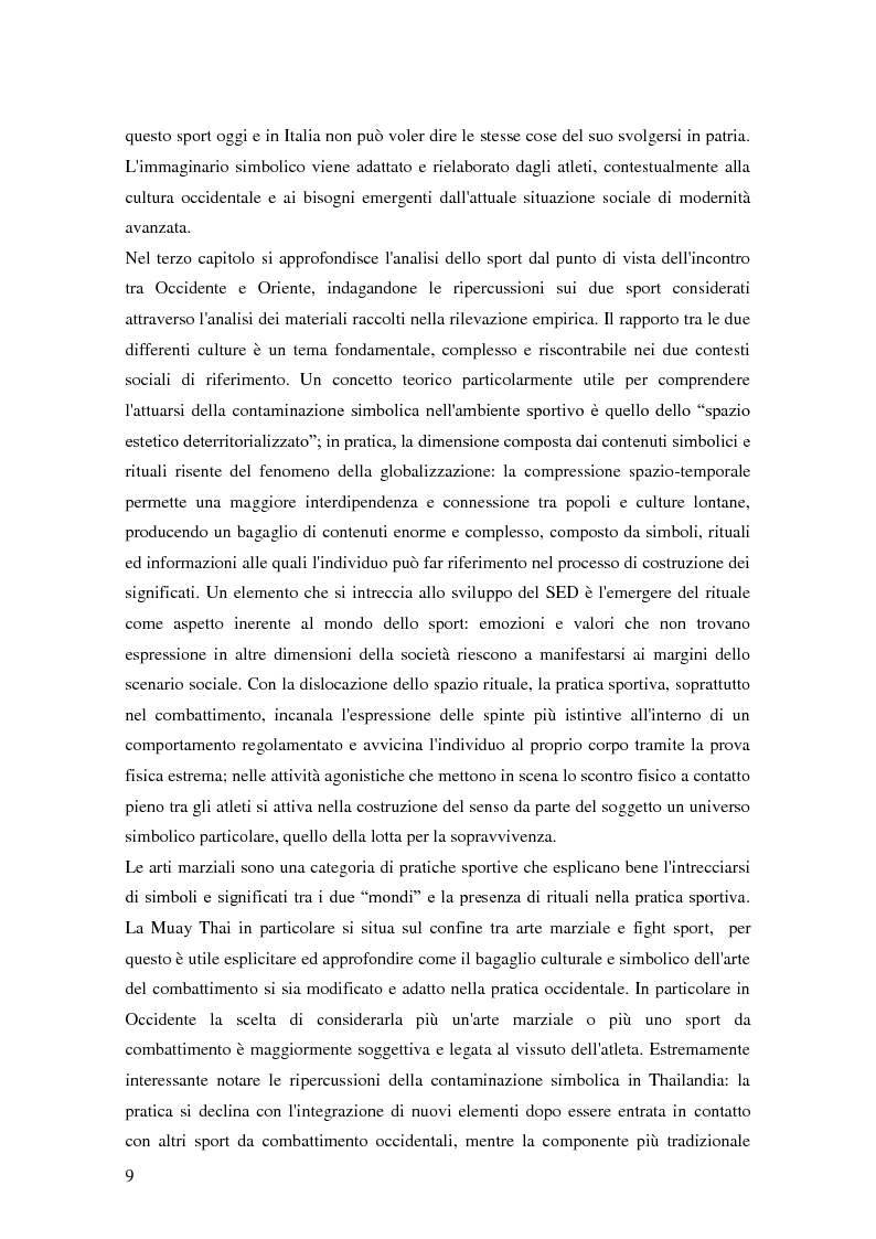 Anteprima della tesi: Gli sport da combattimento nella società contemporanea: ricerca di piacere e di significato, Pagina 7