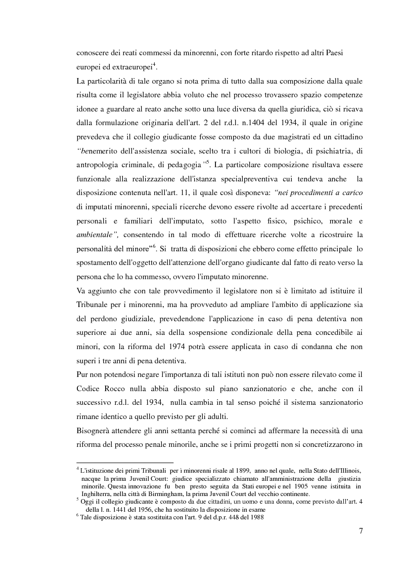 Anteprima della tesi: Sospensione del processo e messa alla prova, Pagina 5