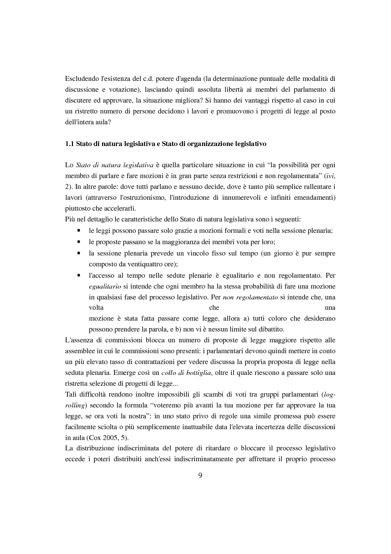 Anteprima della tesi: Evoluzione del Potere d'Agenda legislativo nella Camera dei Deputati, Pagina 6