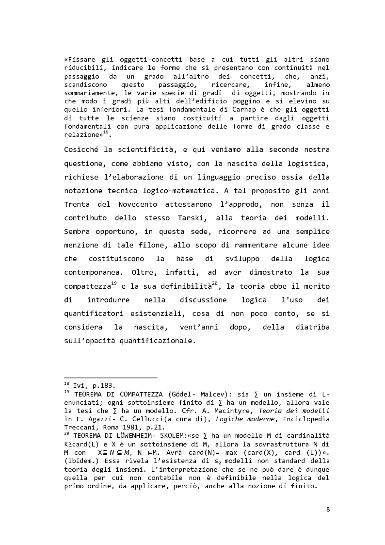 Anteprima della tesi: Saul Kripke: analisi modale del significato, Pagina 9