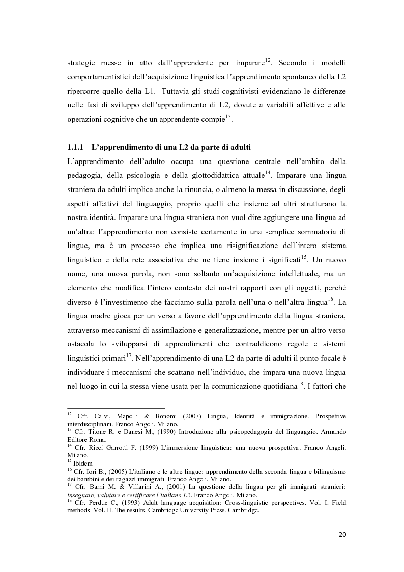 Anteprima della tesi: Il ruolo delle emozioni nell’acquisizione di una seconda lingua: l’abbandono della lingua madre come fuga dal passato nell’opera di Helga Schneider, Pagina 8